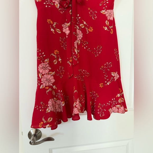 BB Dakota Red Floral Dress - Picture 3 of 6